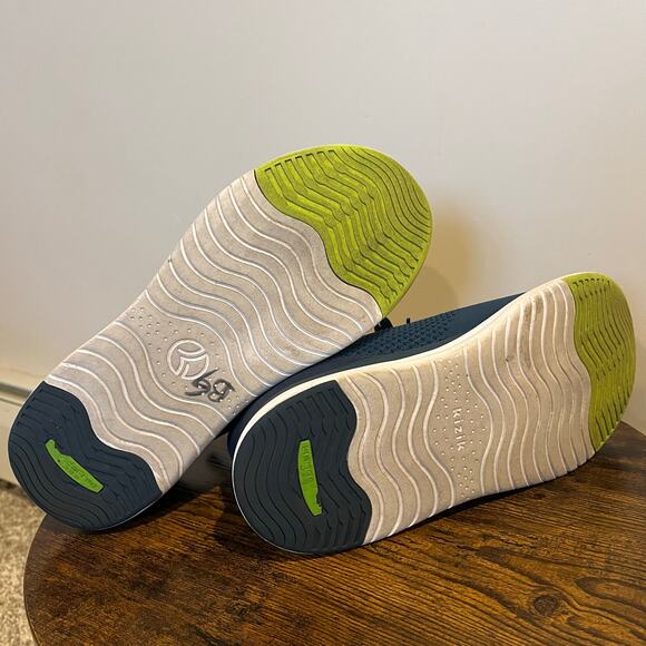 Kizik Shoes Lima Slip On Sneaker Hands Free Lace Up Teal Blue Tidepool m10/w11.5 - Picture 5 of 5